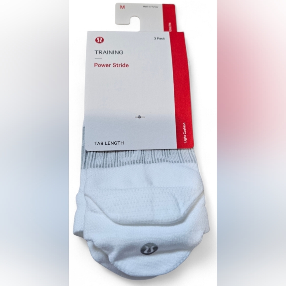 lululemon athletica White Training Power Stride Tab Length Socks - 3 Pack